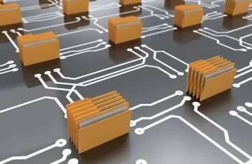 Representación de carpetas y conexiones para la migración de datos